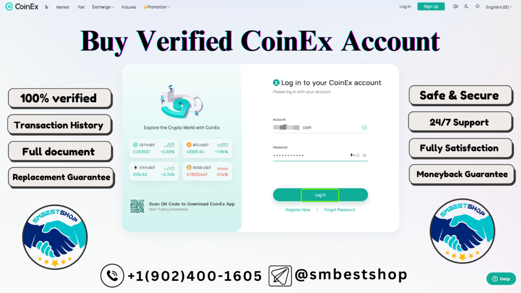 Buy Verified CoinEx Account